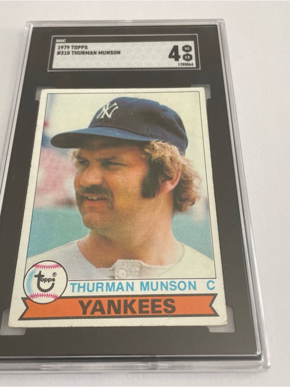 1979 Topps THURMAN MUNSON Card #310 Graded SGC 4 New York Yankees